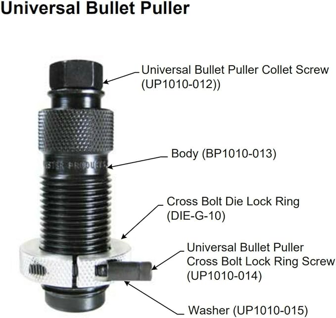 Forster Universal Puller Cross Bolt Lock Ring Screw