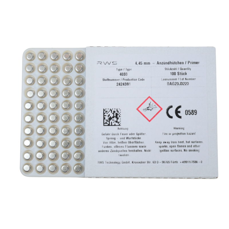 RWS Small Rifle Primers 100 Pack 2424381