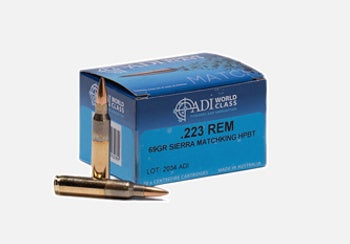 NRAA Australian Outback Ammo 223REM 69G Sierra Matchking HPBT
