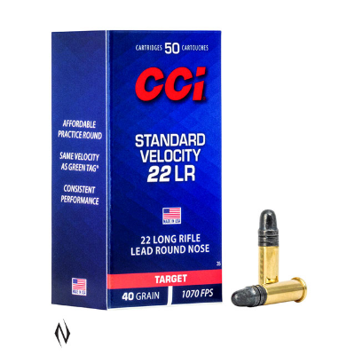 CCI Ammo 22LR 40gr Std Vel 50rds