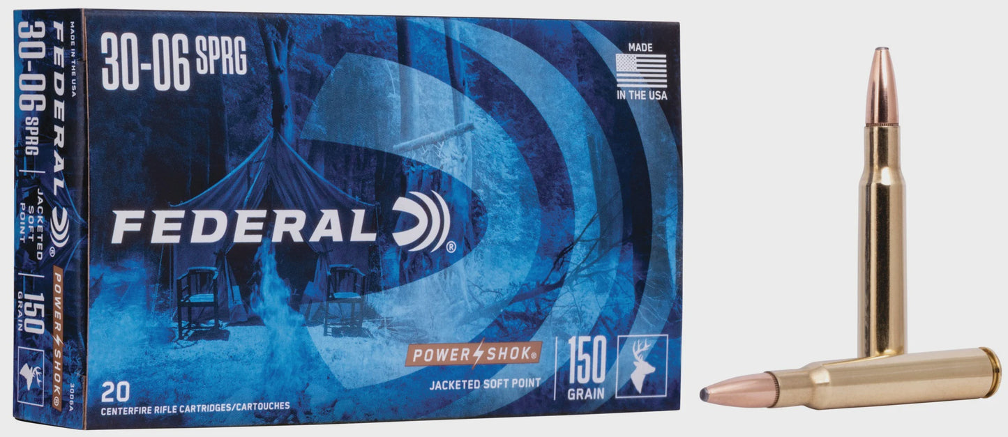 Federal Ammo 30-06spr 150gr Power-Shok