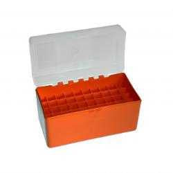 Megaline - Ammo Box 9mm - 50 Rounds - Orange/Transparent