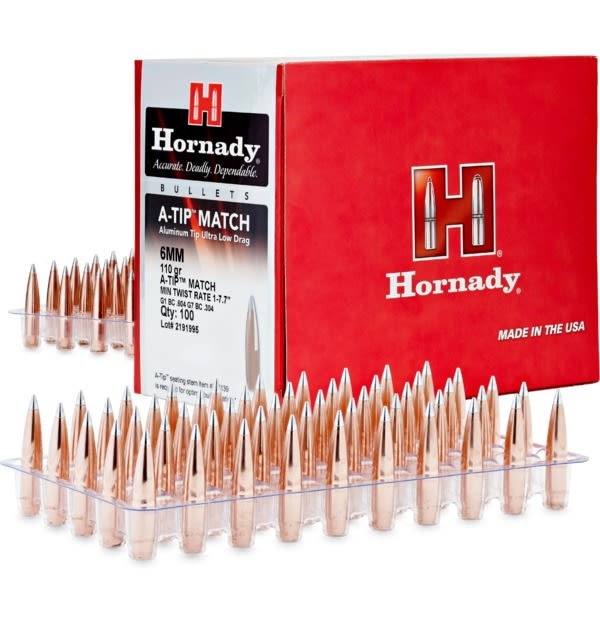 Hornady A-Tip Match 6mm/110gr Projectiles