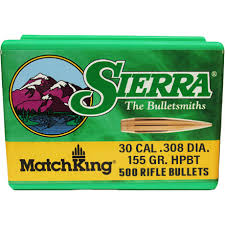 Sierra Proj 30cal 155g 500pc 2156c