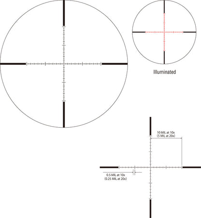 March - Compact 1-10x24 Illuminated Scope