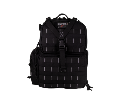GPS Tactical Range Backpack / Holds 3 Handguns - Black