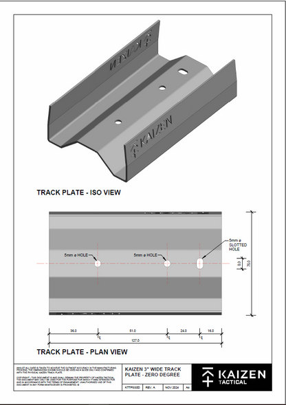 Kaizen Tactical - Track Plate