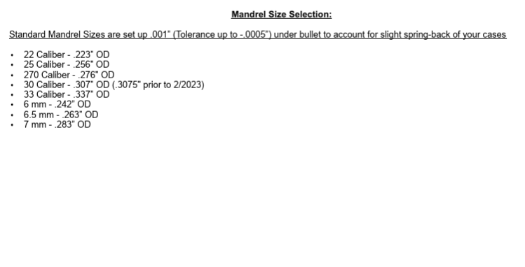 Wilson - Expanding Mandrels