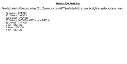 Wilson - Expanding Mandrels