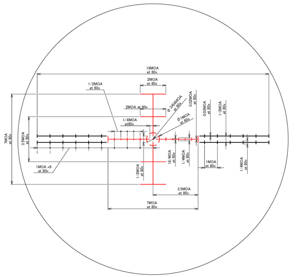 March-X 8-80x56mm Majesta Illuminated Scope