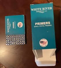 White River Small Pistol Primers 1,000 box