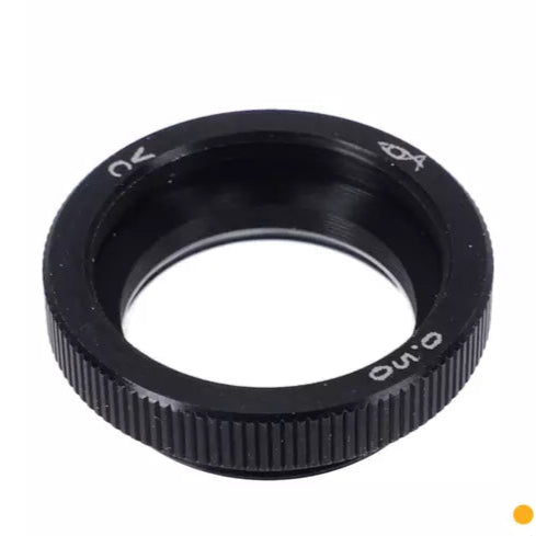 Black lens mount with text 'AHG - Eagle Eye Vision Contrast M18 Kierre' on a white background