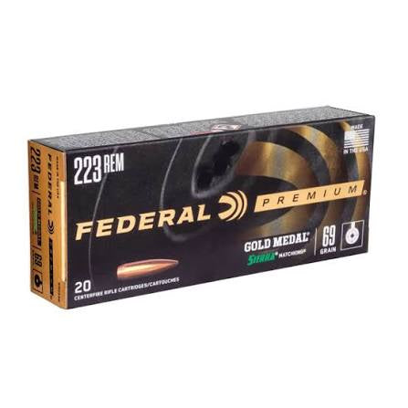 Federal - 223 Rem 69gr MatchKing Gold Medal