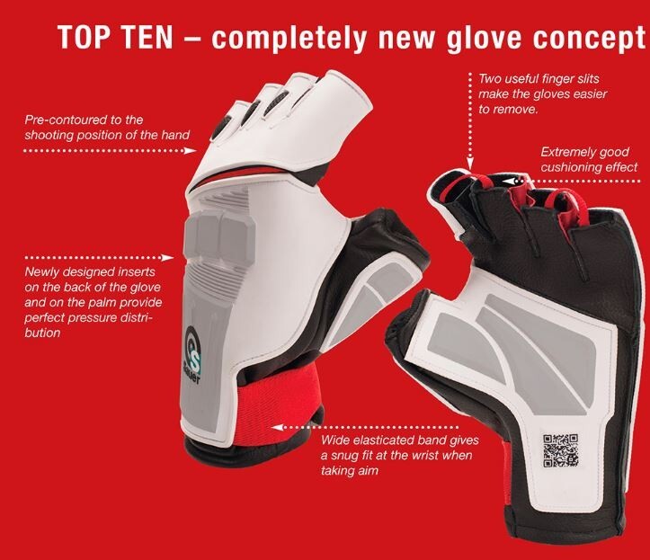 Sauer Top Ten Glove #330 - LH GLOVE for RH SHOOTER
