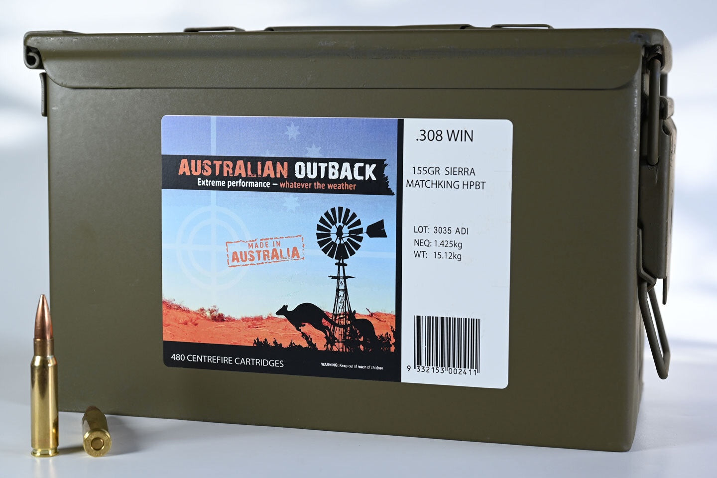 Australian Outback .308 Sierra Thales Ammunition (480 rounds)