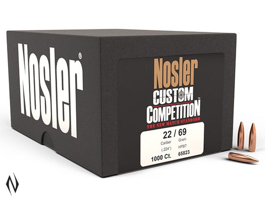 Nosler 224 69GR HPBT Custom Comp 1000pk